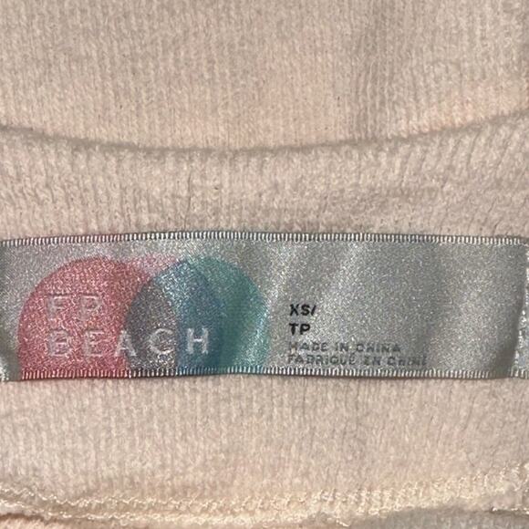 Free People Beach Be happy pinafore oversized dress maxi with slit size XS -M - Picture 8 of 11